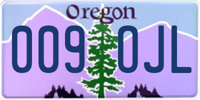 OR license plate 009OJL
