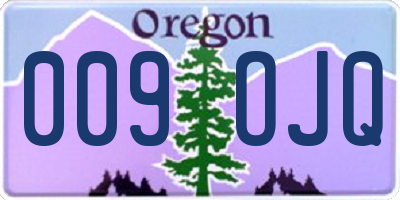 OR license plate 009OJQ