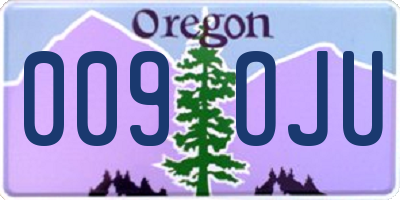 OR license plate 009OJU