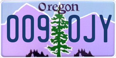 OR license plate 009OJY