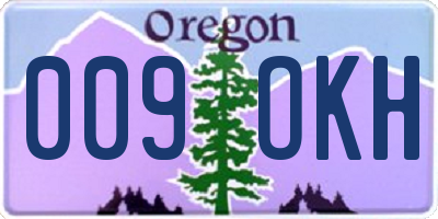 OR license plate 009OKH