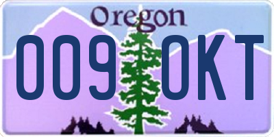 OR license plate 009OKT