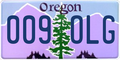 OR license plate 009OLG