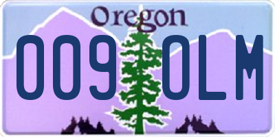 OR license plate 009OLM