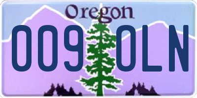 OR license plate 009OLN