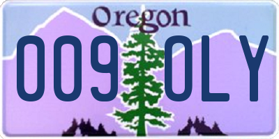 OR license plate 009OLY