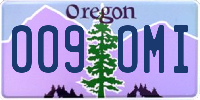 OR license plate 009OMI