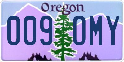 OR license plate 009OMY