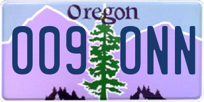 OR license plate 009ONN