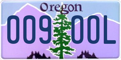 OR license plate 009OOL
