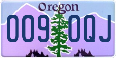 OR license plate 009OQJ