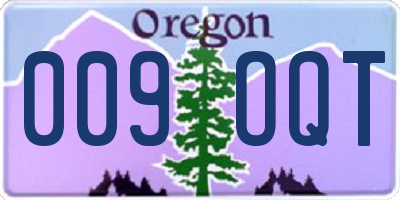 OR license plate 009OQT