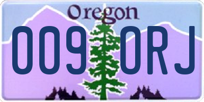 OR license plate 009ORJ