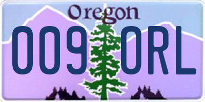 OR license plate 009ORL
