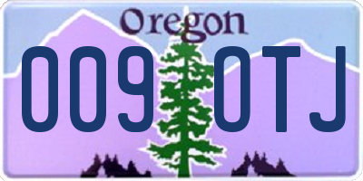 OR license plate 009OTJ