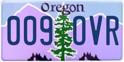 OR license plate 009OVR