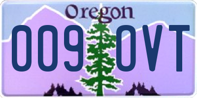 OR license plate 009OVT