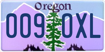 OR license plate 009OXL