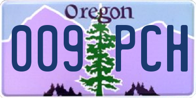 OR license plate 009PCH