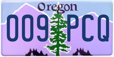 OR license plate 009PCQ