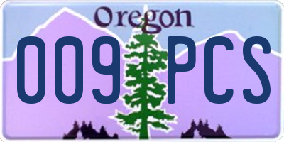 OR license plate 009PCS