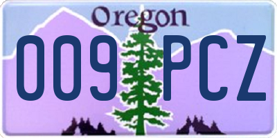 OR license plate 009PCZ