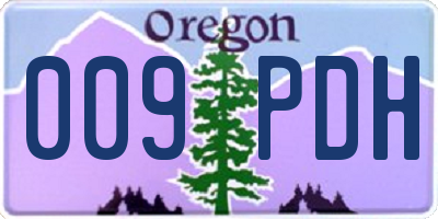 OR license plate 009PDH