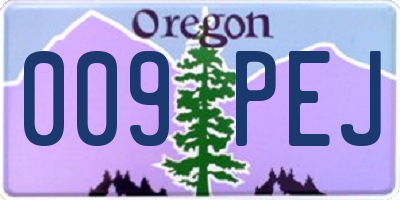 OR license plate 009PEJ