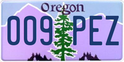 OR license plate 009PEZ