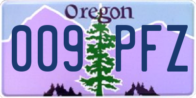 OR license plate 009PFZ