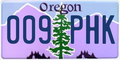 OR license plate 009PHK