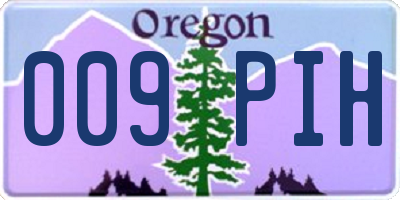 OR license plate 009PIH