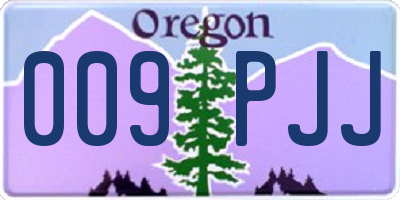 OR license plate 009PJJ