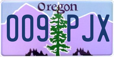 OR license plate 009PJX