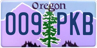 OR license plate 009PKB