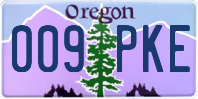 OR license plate 009PKE