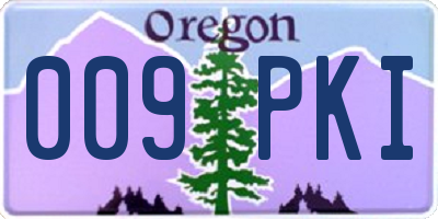 OR license plate 009PKI