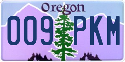 OR license plate 009PKM