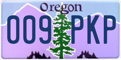 OR license plate 009PKP