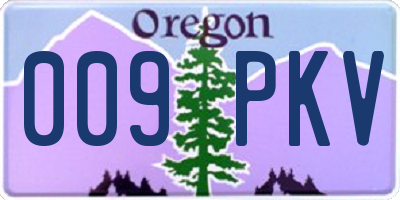 OR license plate 009PKV