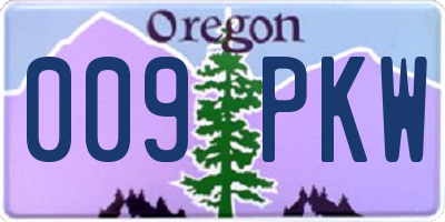 OR license plate 009PKW