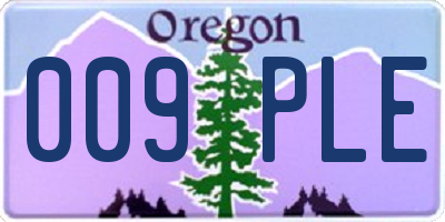 OR license plate 009PLE
