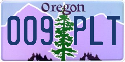 OR license plate 009PLT