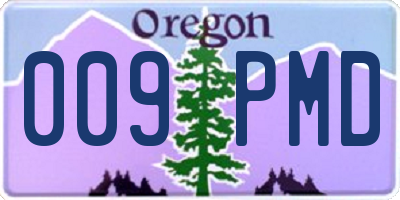 OR license plate 009PMD