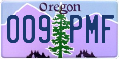 OR license plate 009PMF