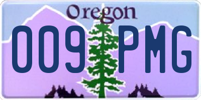 OR license plate 009PMG