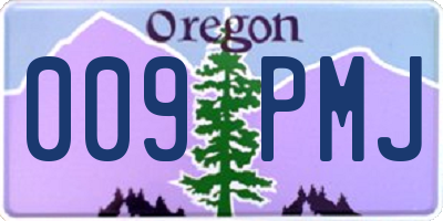 OR license plate 009PMJ