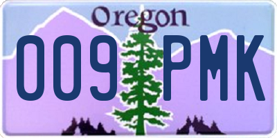 OR license plate 009PMK
