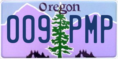 OR license plate 009PMP
