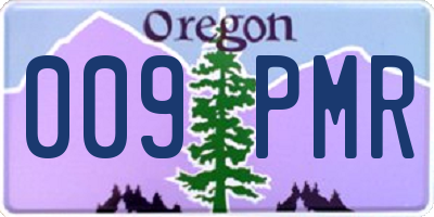 OR license plate 009PMR